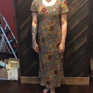 A vintage long flower dress